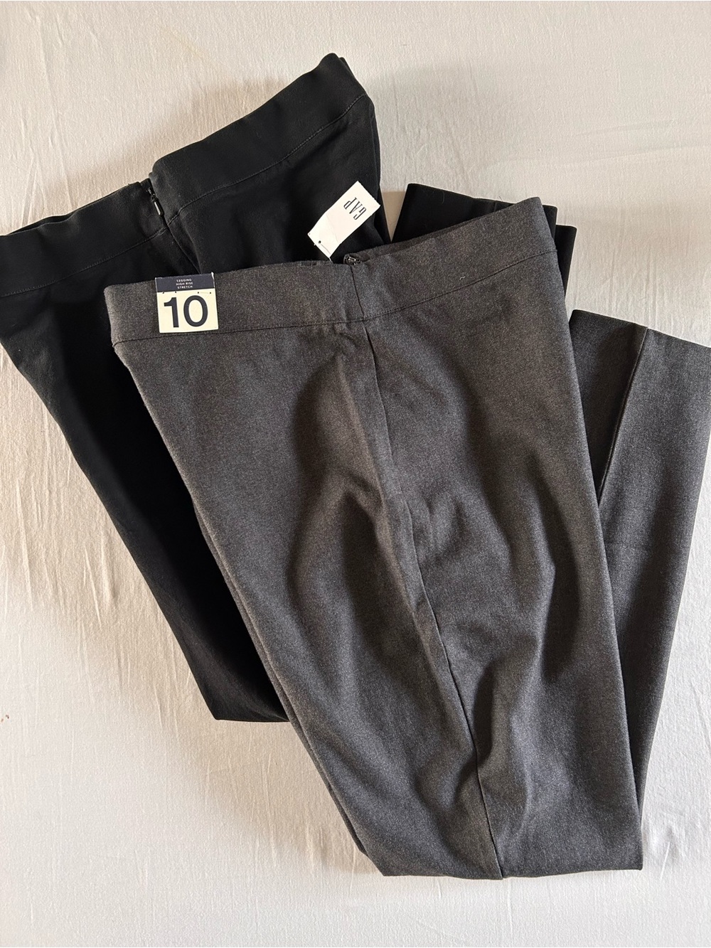 GAP Black & Gray Stretch Dress Pants Bundle Business Casual Career (2 Pair)